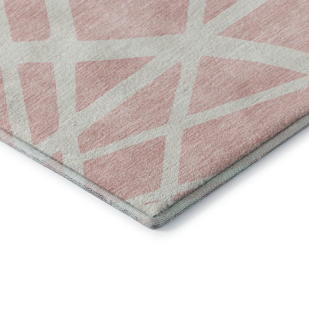 Premium Machine Washable Mayfield AMF1040 Pink 5' x 7'6" Rug. Picture 3