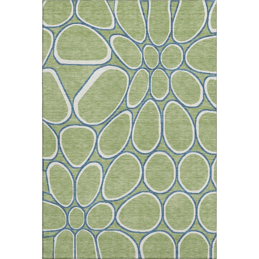 Premium Machine Washable Mayfield AMF1041 Aloe 9' x 12' Rug. Picture 1