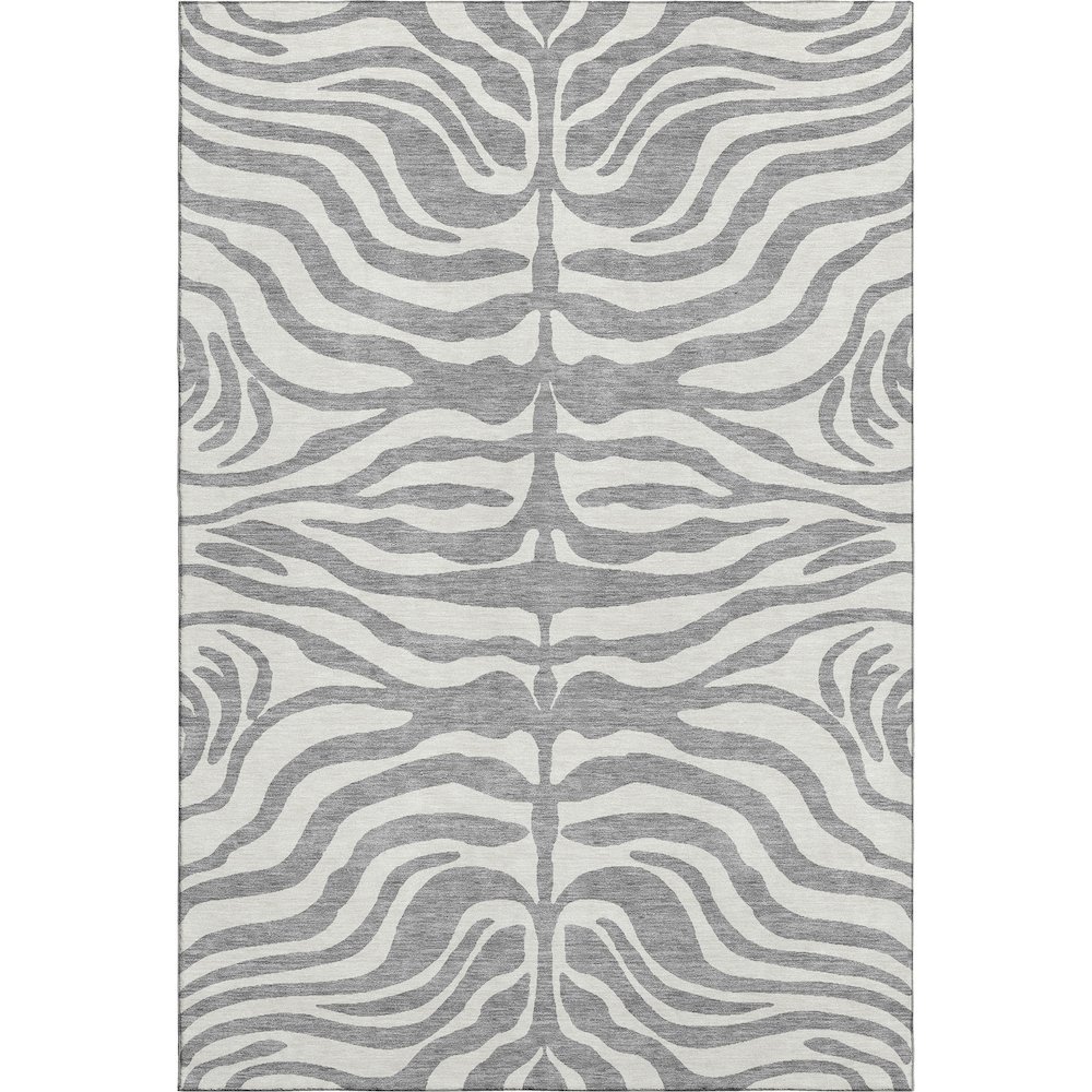 Premium Machine Washable Mayfield AMF1042 Gray 9' x 12' Rug. Picture 1