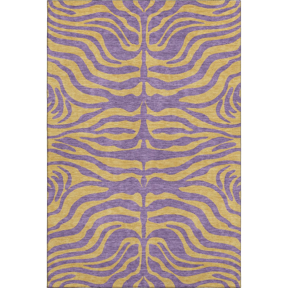 Premium Machine Washable Mayfield AMF1043 Purple 9' x 12' Rug. Picture 1