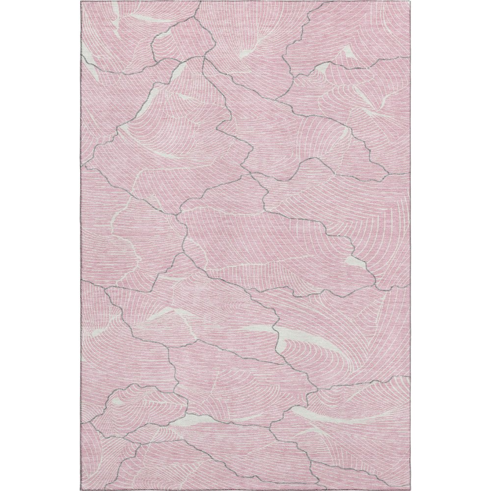Premium Machine Washable Mayfield AMF1048 Pink 9' x 12' Rug. Picture 1