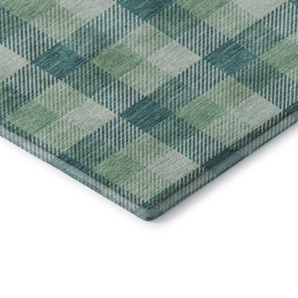 Premium Machine Washable Mayfield AMF1053 Seafoam 5' x 7'6" Rug. Picture 3