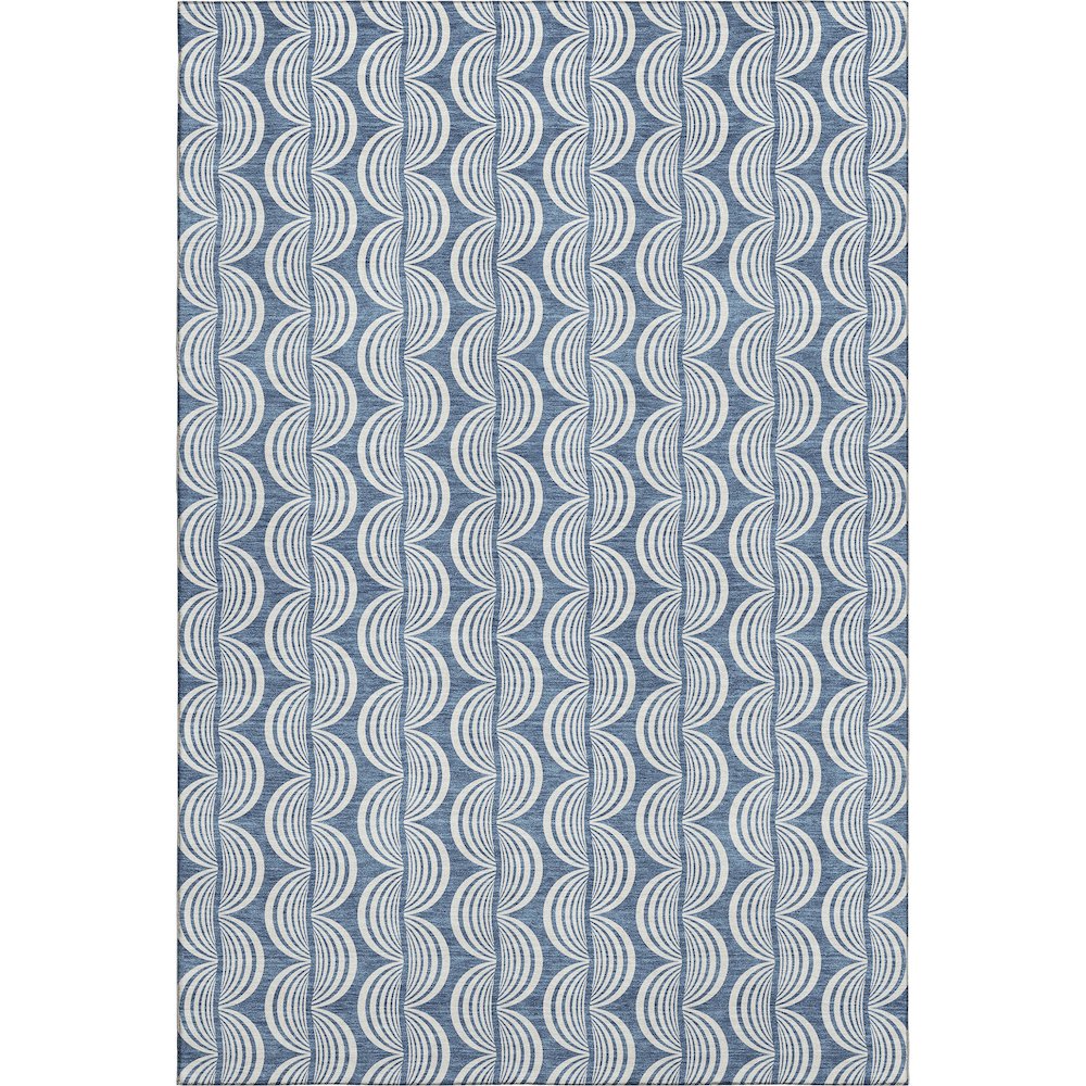 Premium Machine Washable Mayfield AMF1055 Denim 9' x 12' Rug. Picture 1