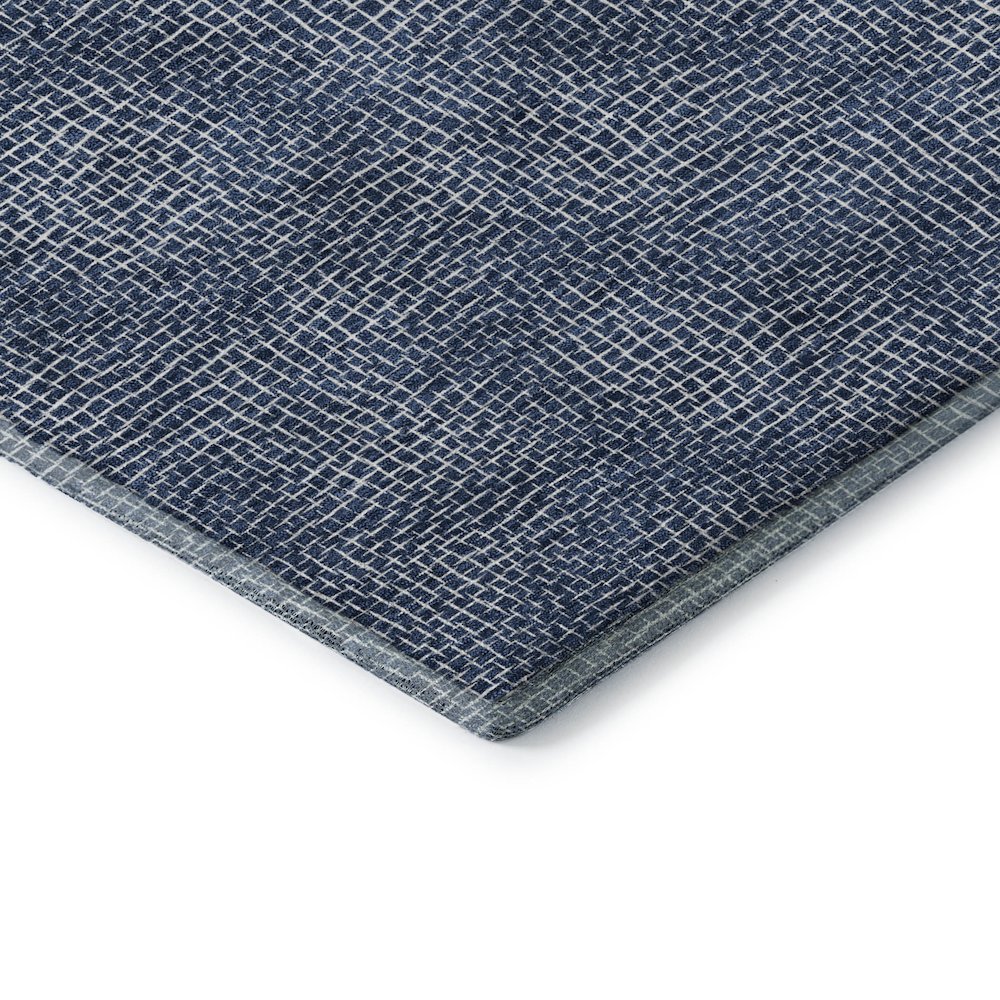 Premium Machine Washable Mayfield AMF1057 Navy 5' x 7'6" Rug. Picture 3