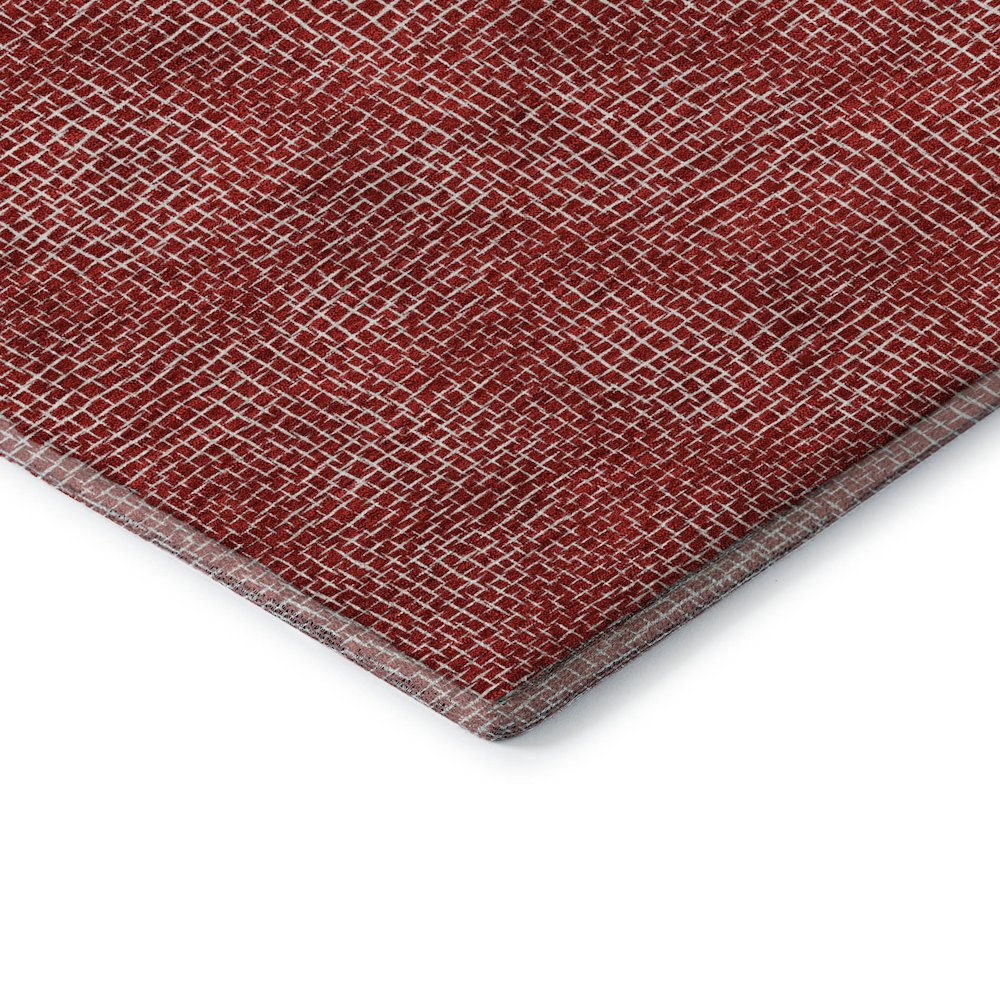 Premium Machine Washable Mayfield AMF1057 Red 5' x 7'6" Rug. Picture 3