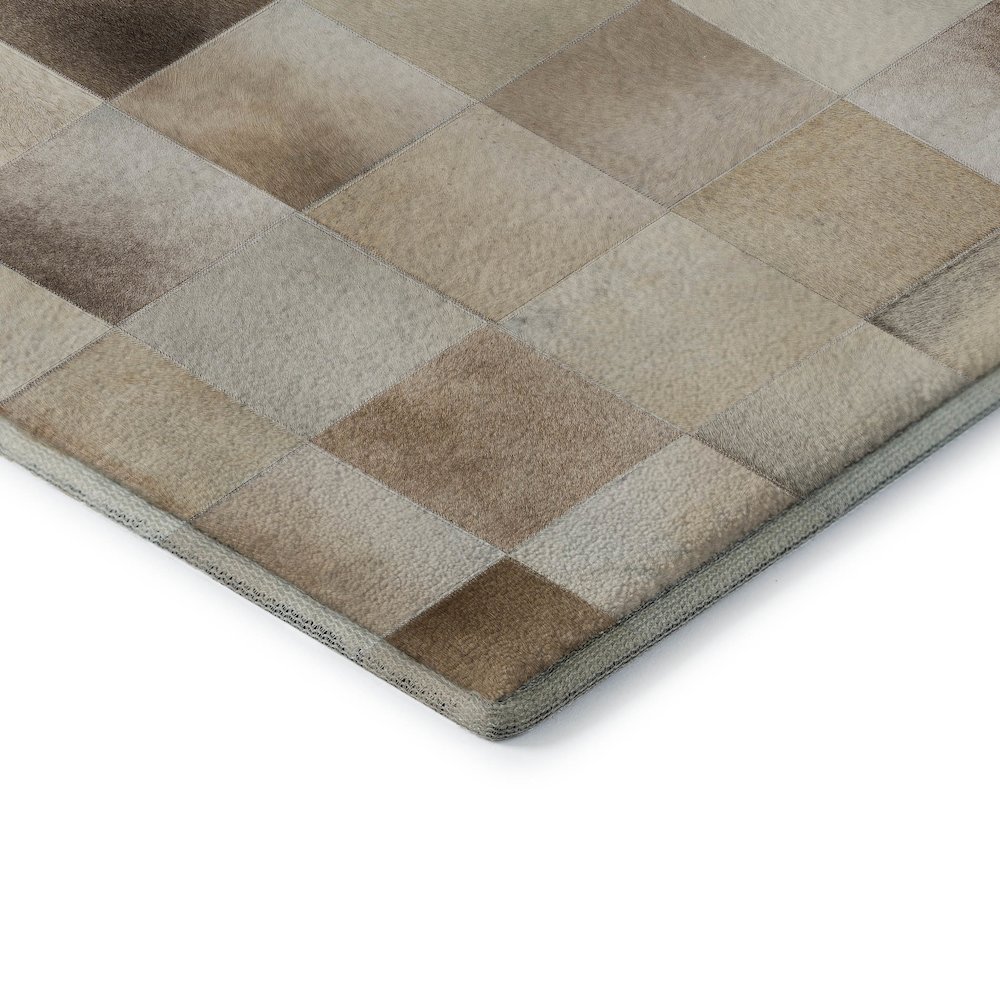 Premium Machine Washable Mayfield  Taupe 5' x 7'6" Rug. Picture 3