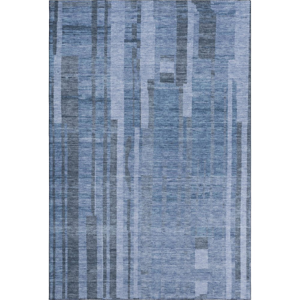 Premium Machine Washable Mayfield AMF1063 Navy 9' x 12' Rug. Picture 1