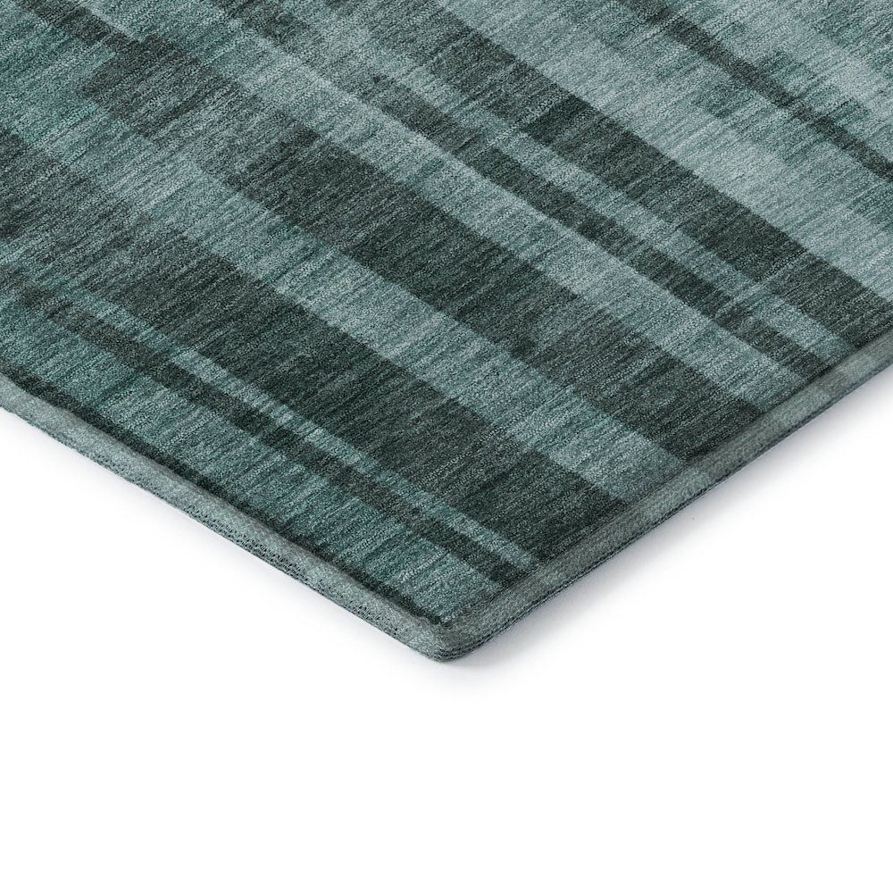 Premium Machine Washable Mayfield AMF1063 Teal 5' x 7'6" Rug. Picture 3