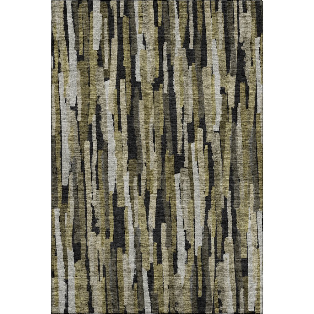 Premium Machine Washable Mayfield AMF1079 Brown 9' x 12' Rug. Picture 1