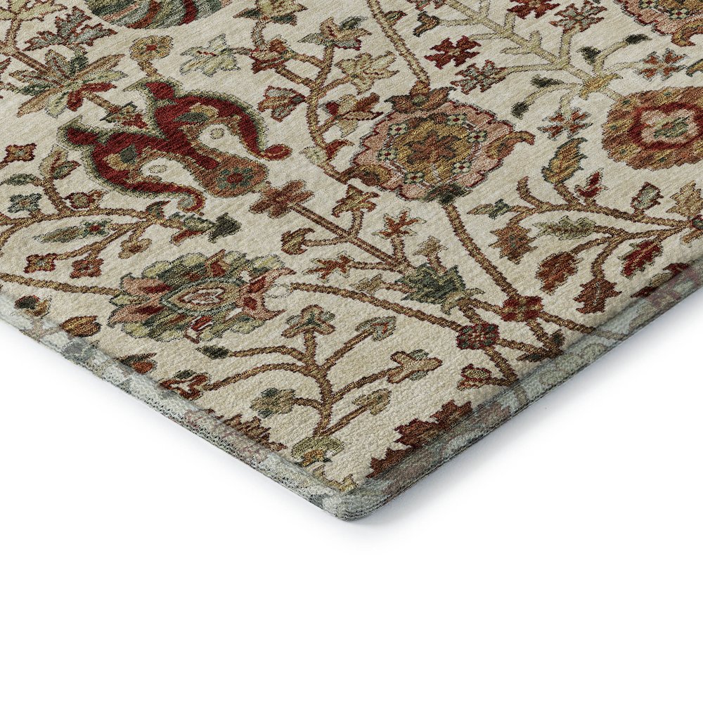 Premium Machine Washable Mayfield AMF1085 Ivory 5' x 7'6" Rug. Picture 3