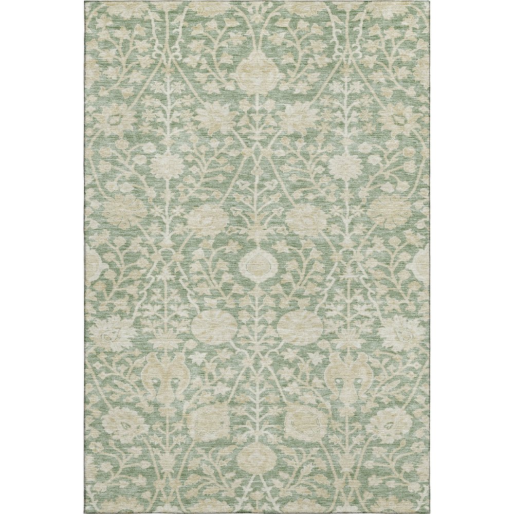 Premium Machine Washable Mayfield AMF1086 Aloe 9' x 12' Rug. Picture 1