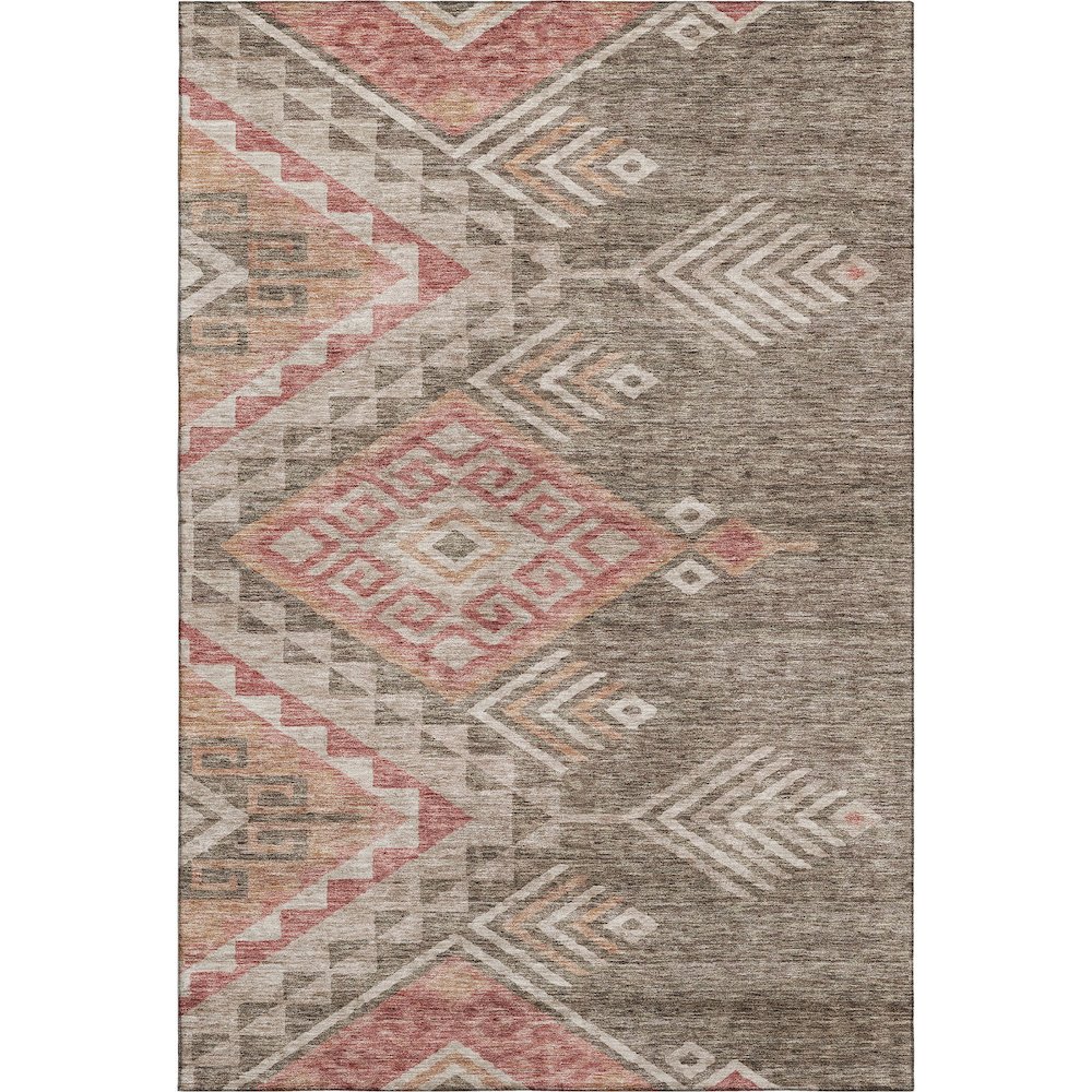 Premium Machine Washable Mayfield AMF1091 Brown 9' x 12' Rug. Picture 1