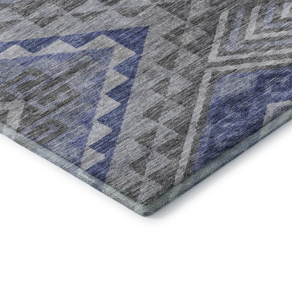 Premium Machine Washable Mayfield AMF1091 Pewter 5' x 7'6" Rug. Picture 3