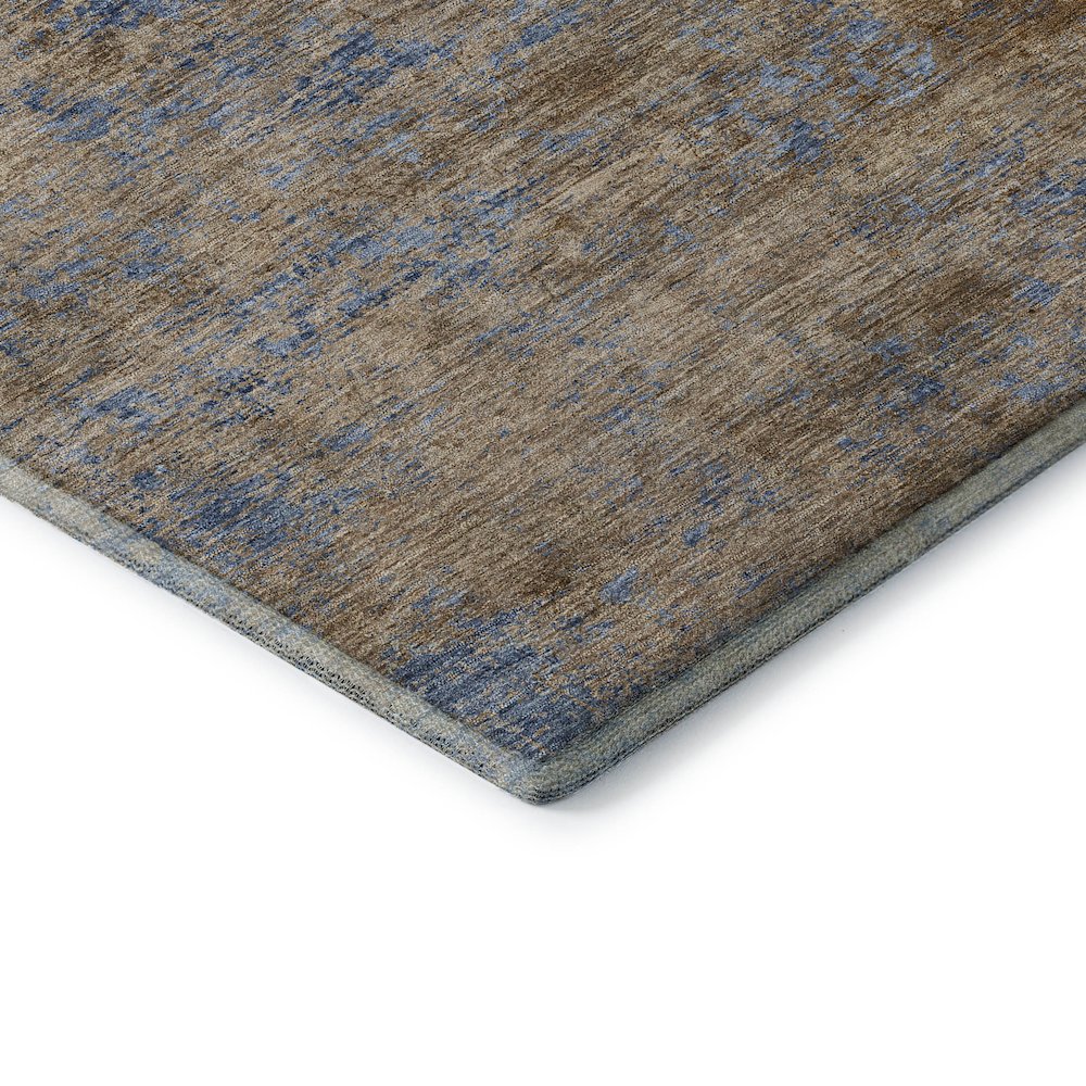 Premium Machine Washable Mayfield AMF1093 Navy 5' x 7'6" Rug. Picture 3
