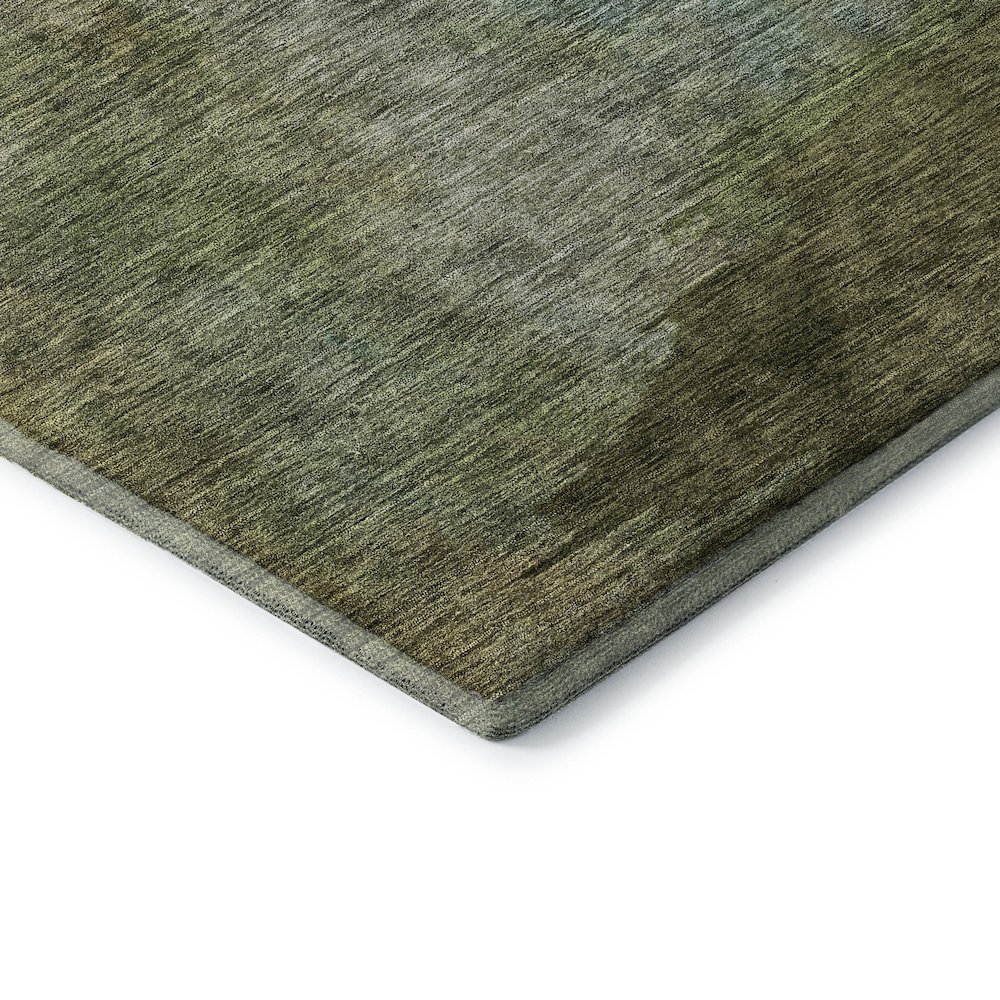 Premium Machine Washable Mayfield AMF1100 Green 5' x 7'6" Rug. Picture 3