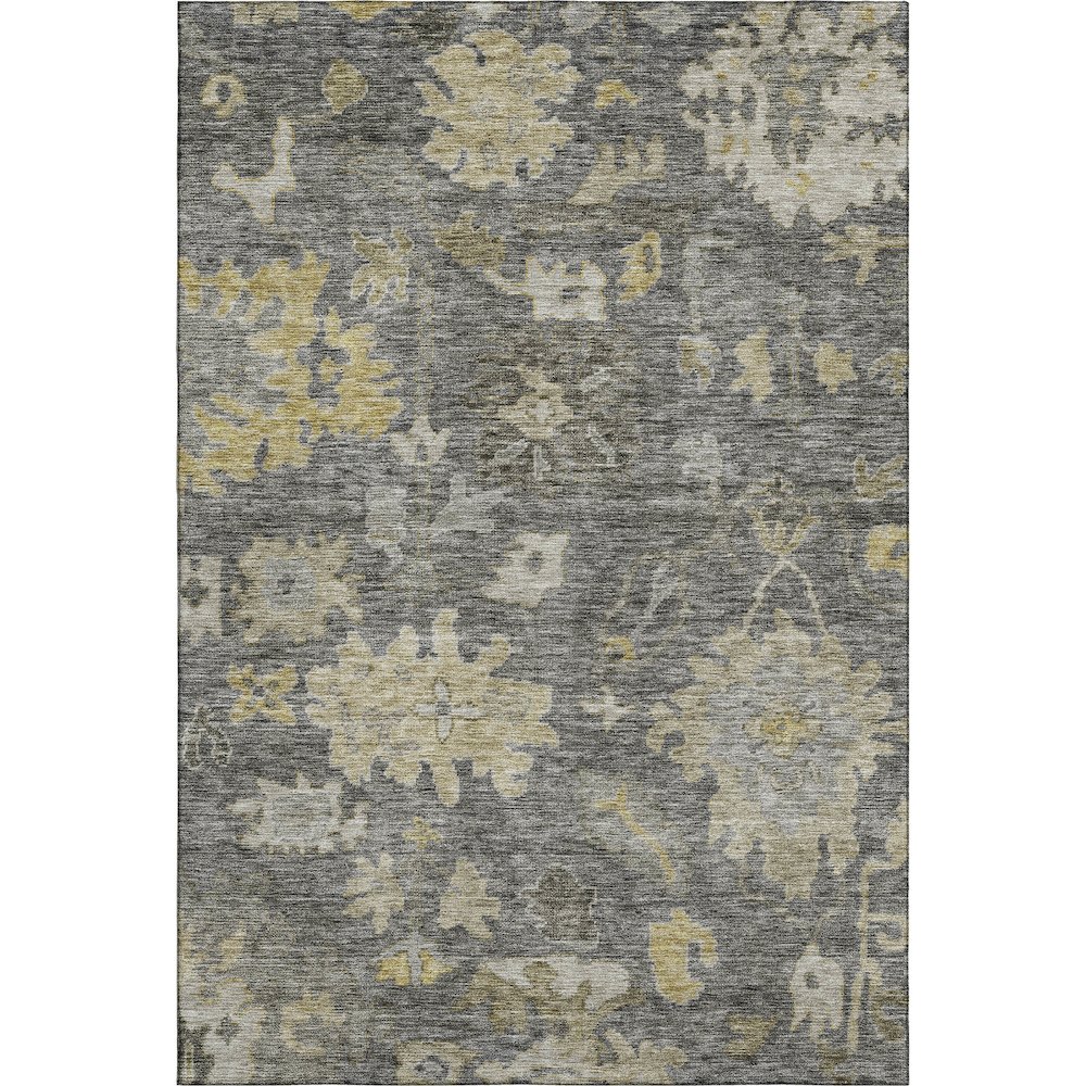 Premium Machine Washable Mayfield AMF1108 Gray 9' x 12' Rug. Picture 1