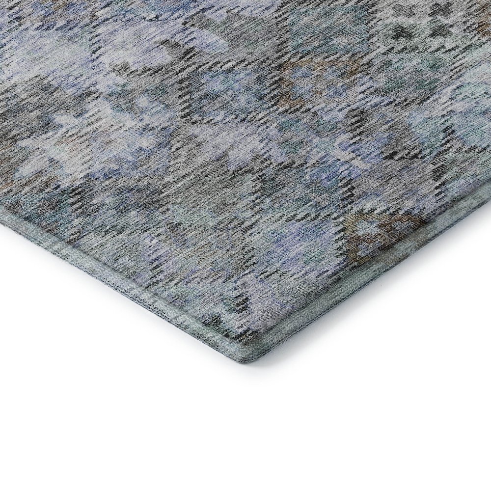 Premium Machine Washable Mayfield AMF1109 Blue 5' x 7'6" Rug. Picture 3
