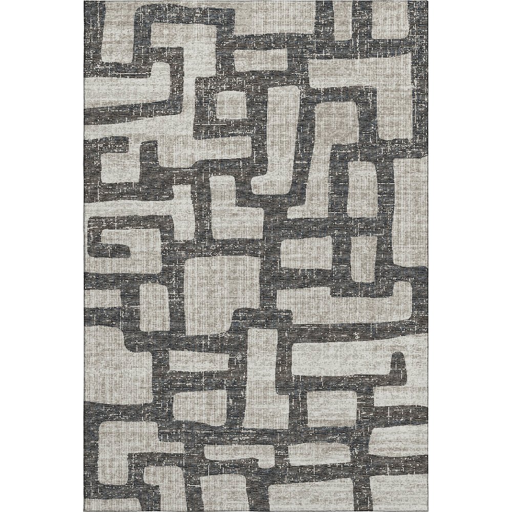 Premium Machine Washable Mayfield  Gray 9' x 12' Rug. Picture 1