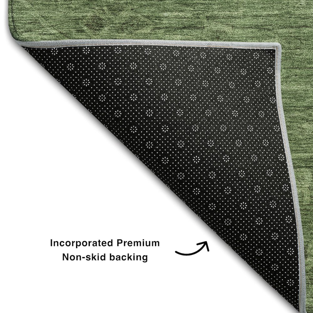Premium Machine Washable Mayfield AMF1111 Fern 5' x 7'6" Rug. Picture 2