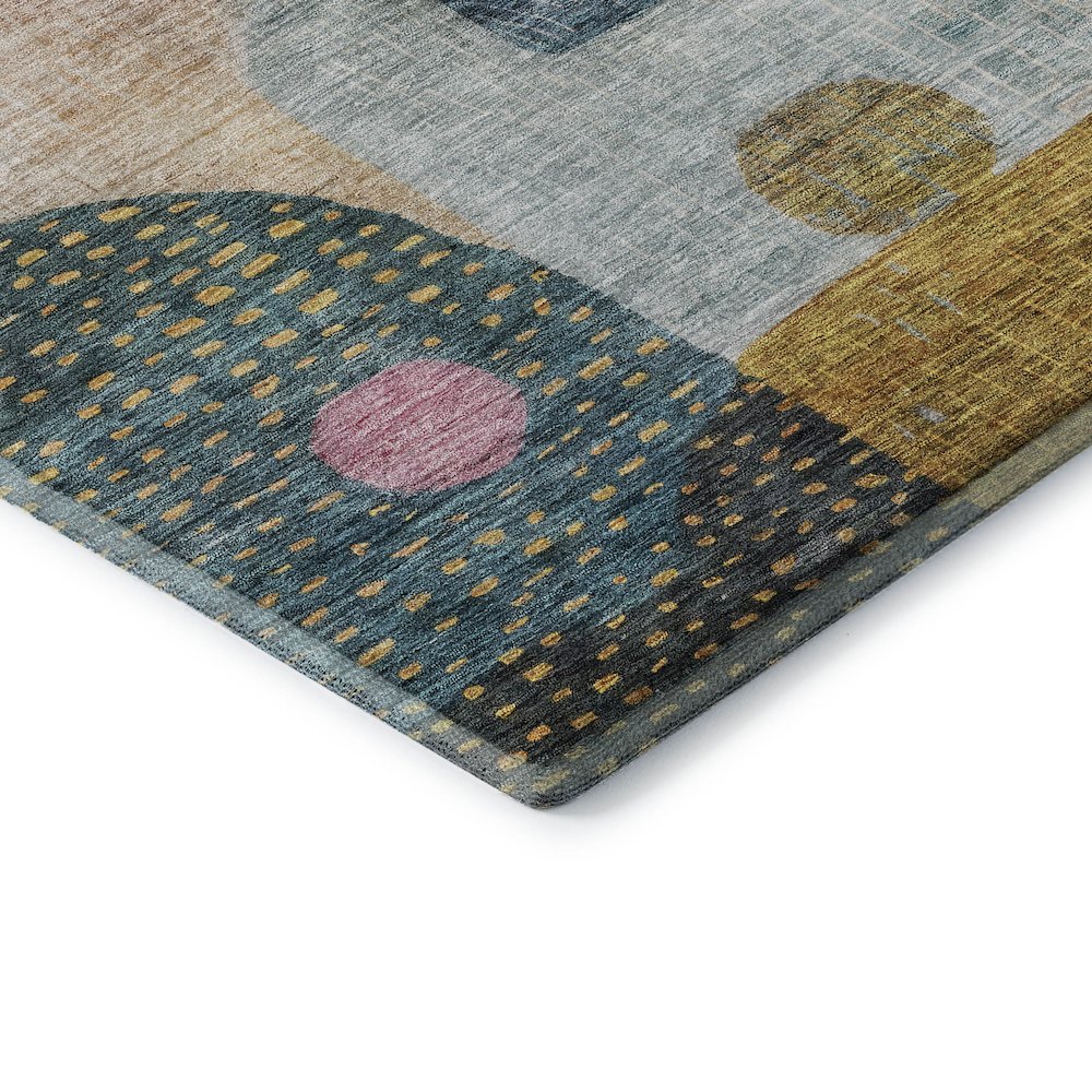 Premium Machine Washable Mayfield AMF1117 Green 5' x 7'6" Rug. Picture 3