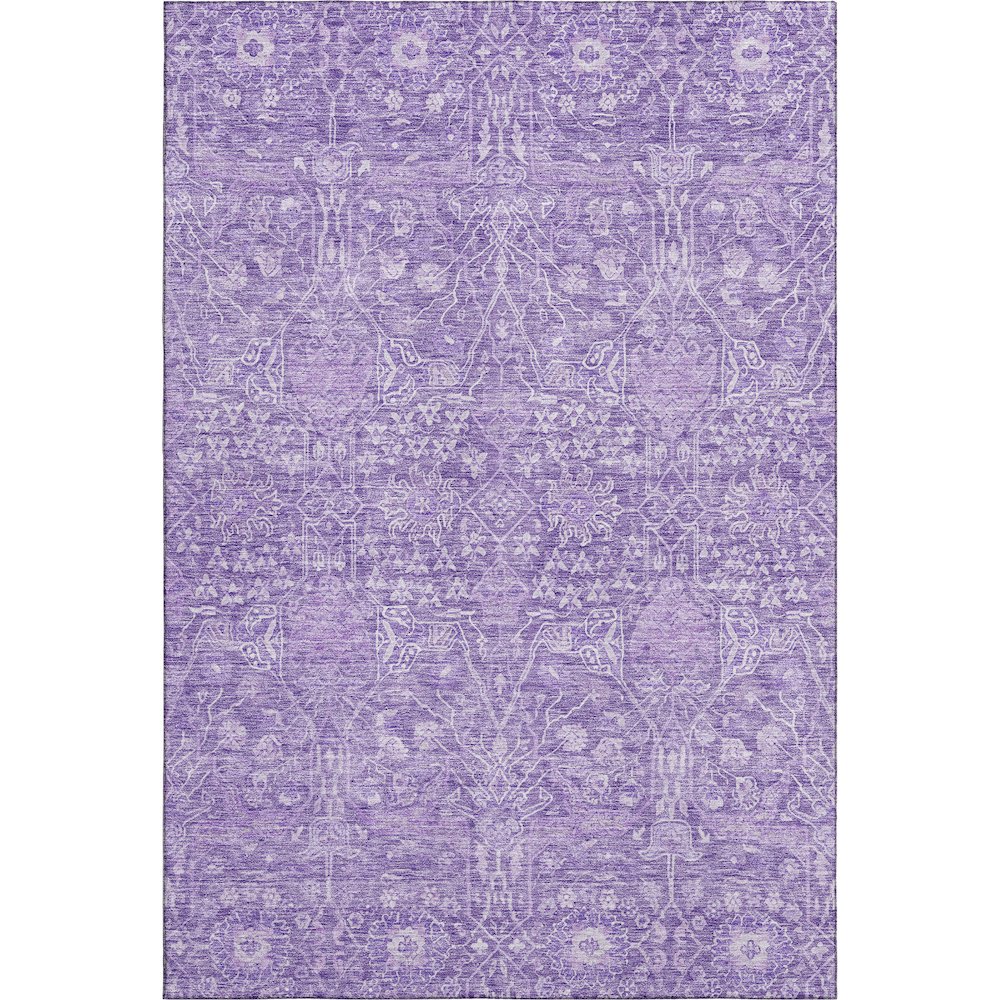 Premium Machine Washable Mayfield AMF1133 Plum 9' x 12' Rug. Picture 1