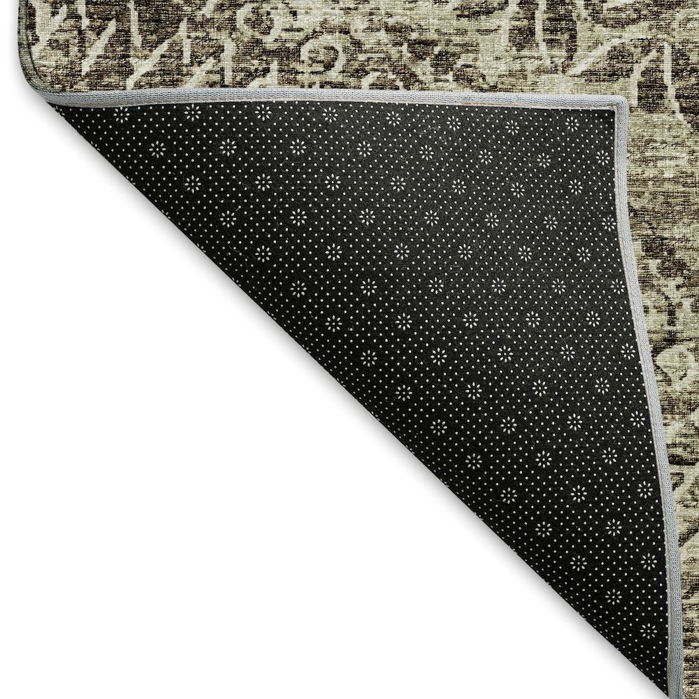 Premium Machine Washable Mayfield  Brown 5' x 7'6" Rug. Picture 2