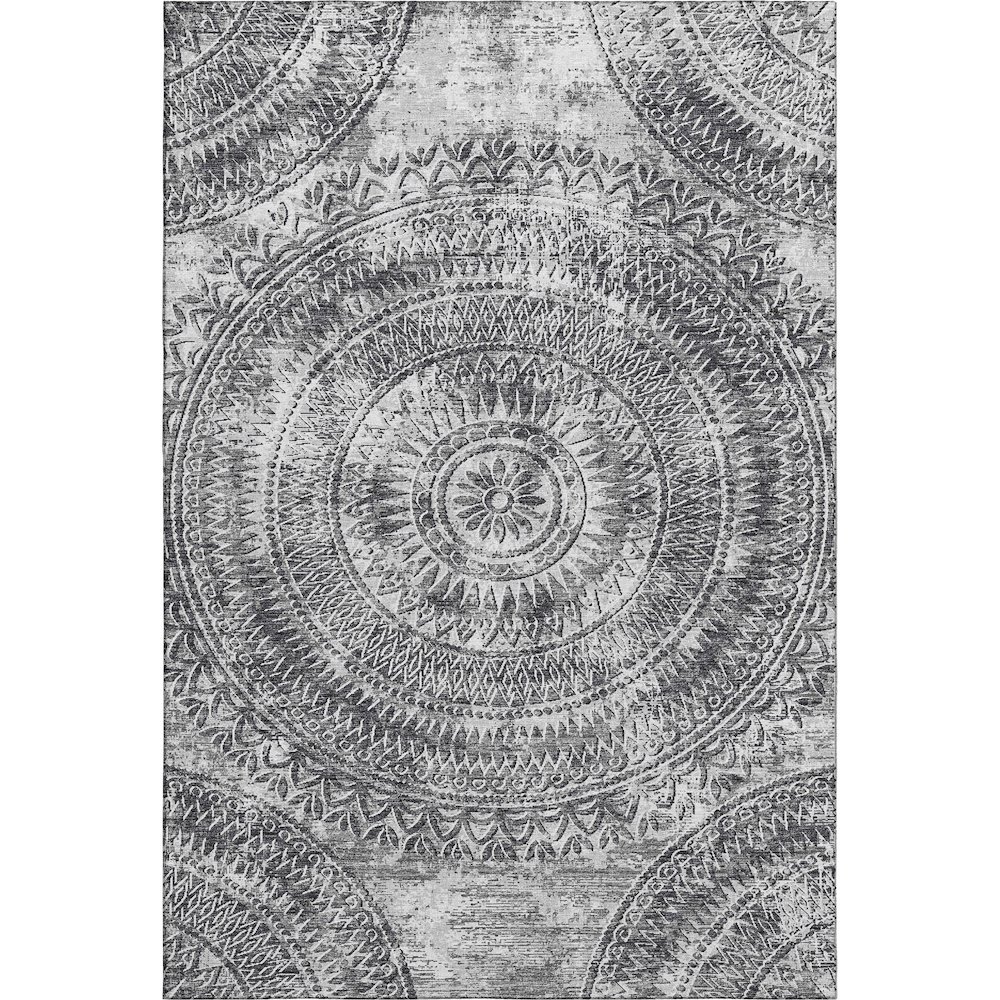 Premium Machine Washable Mayfield  Gray 9' x 12' Rug. Picture 1