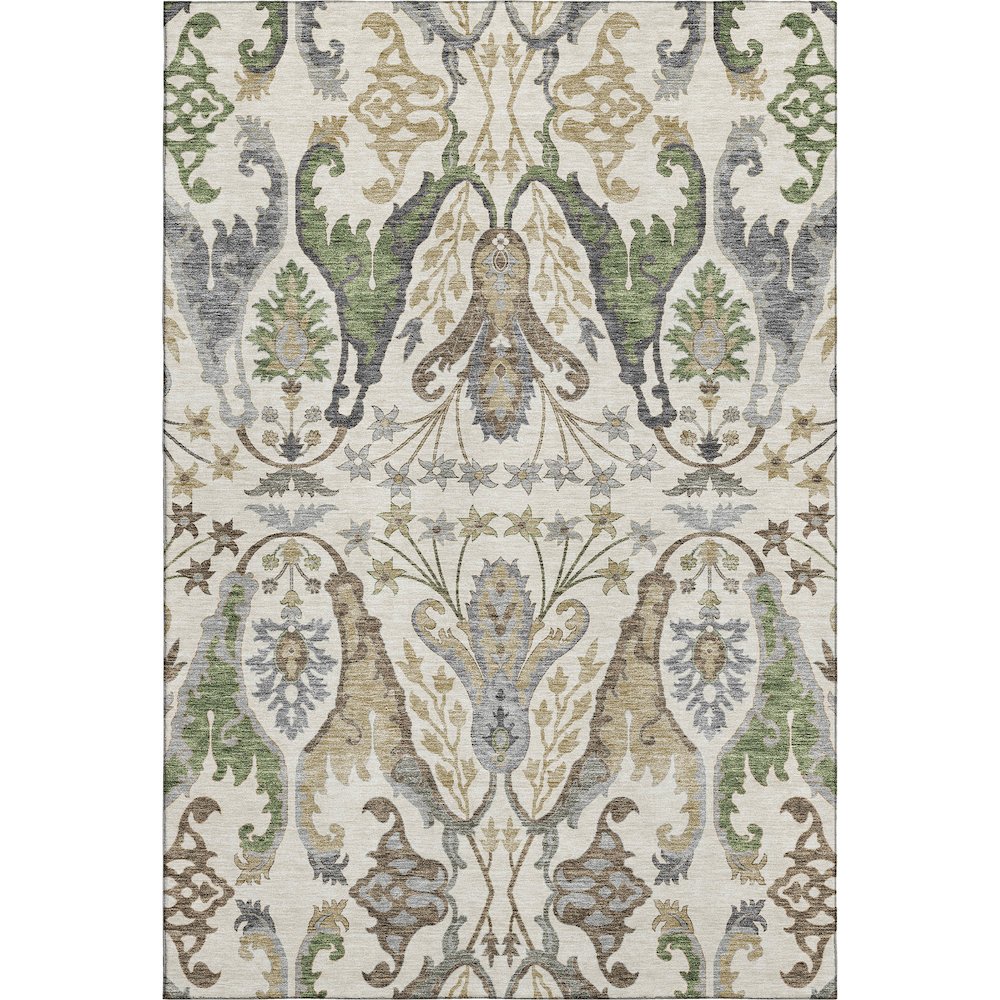 Premium Machine Washable Mayfield AMF1153 Ivory 9' x 12' Rug. Picture 1