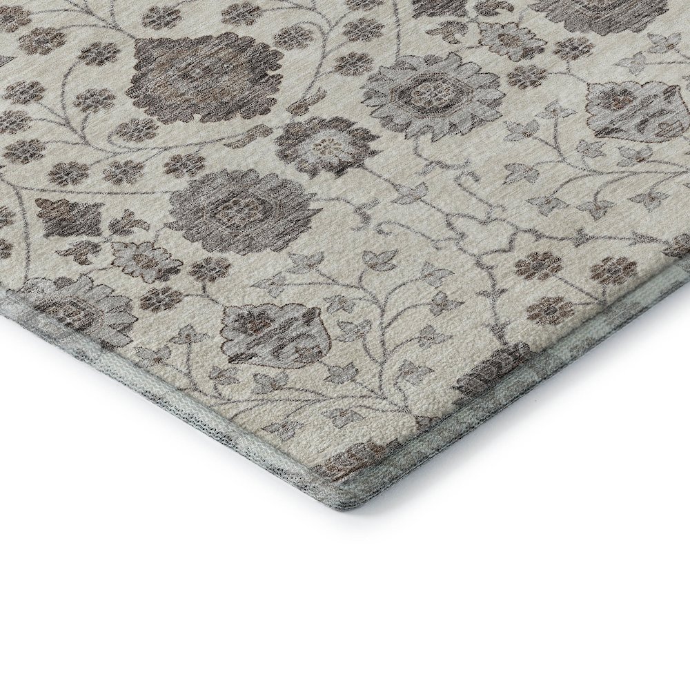 Premium Machine Washable Mayfield AMF1155 Ivory 5' x 7'6" Rug. Picture 3