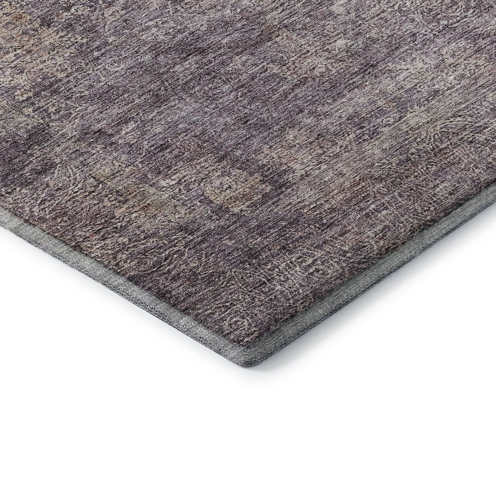 Premium Machine Washable Mayfield AMF1172 Plum 5' x 7'6" Rug. Picture 3