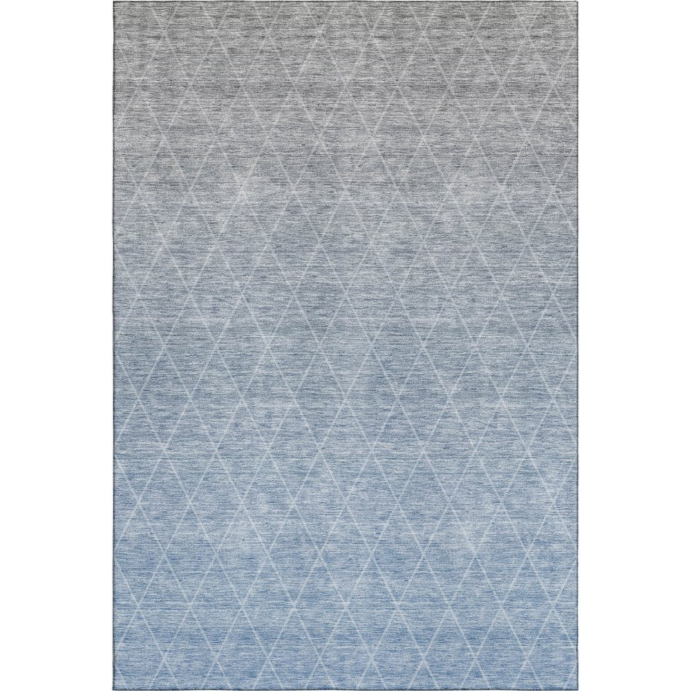 Premium Machine Washable Mayfield AMF1175 Blue 9' x 12' Rug. Picture 1