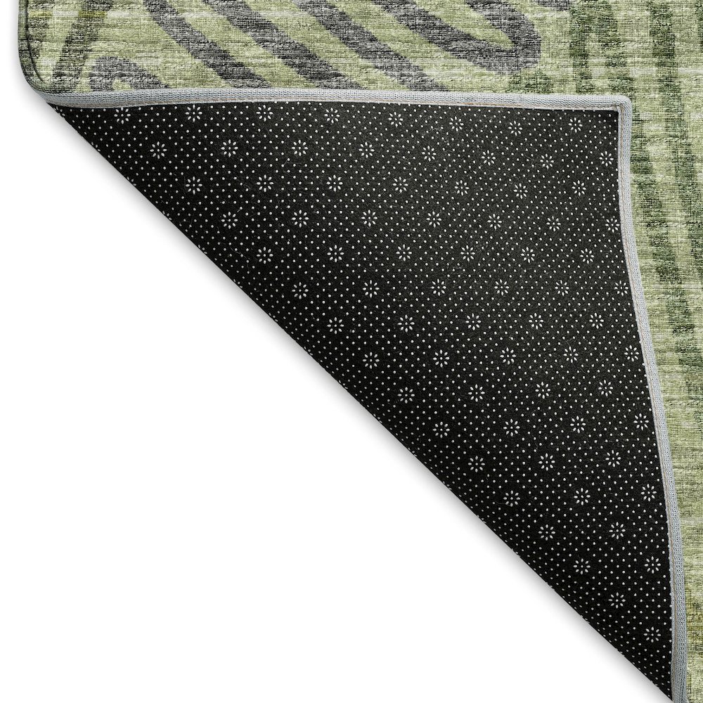 Premium Machine Washable Mayfield  Green 5' x 7'6" Rug. Picture 2