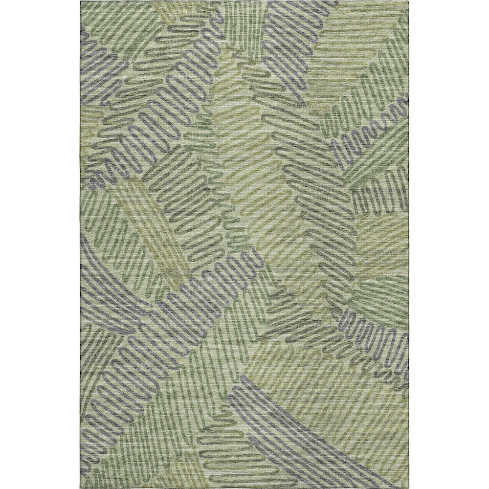 Premium Machine Washable Mayfield  Green 9' x 12' Rug. Picture 1