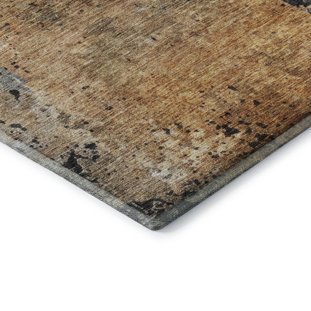 Premium Machine Washable Mayfield AMF1205 Copper 5' x 7'6" Rug. Picture 3