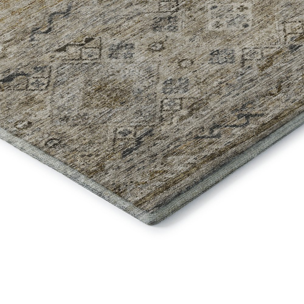Premium Machine Washable Mayfield AMF1219 Brown 5' x 7'6" Rug. Picture 3