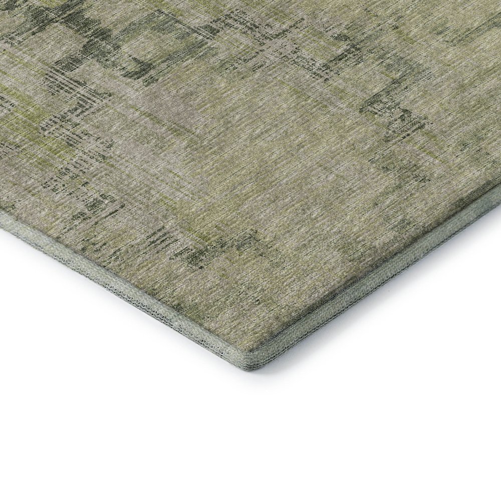 Premium Machine Washable Mayfield  Green 5' x 7'6" Rug. Picture 3
