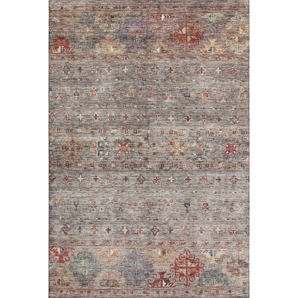 Premium Machine Washable Mayfield AMF1220 Gray 9' x 12' Rug. Picture 1