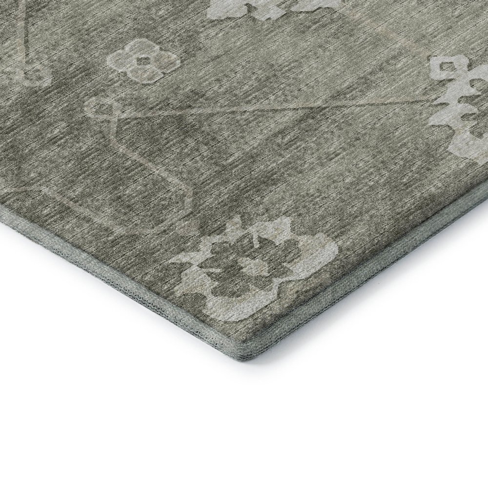 Premium Machine Washable Mayfield  Olive 5' x 7'6" Rug. Picture 3