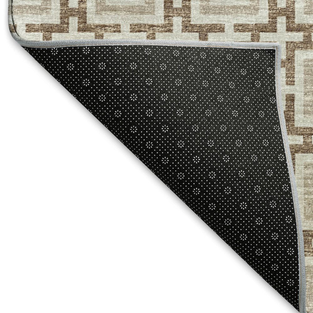 Premium Machine Washable Mayfield  Taupe 5' x 7'6" Rug. Picture 2