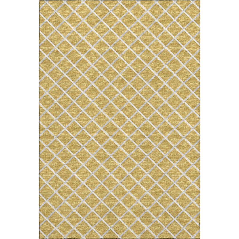 Premium Machine Washable Mayfield  Gold 9' x 12' Rug. Picture 1