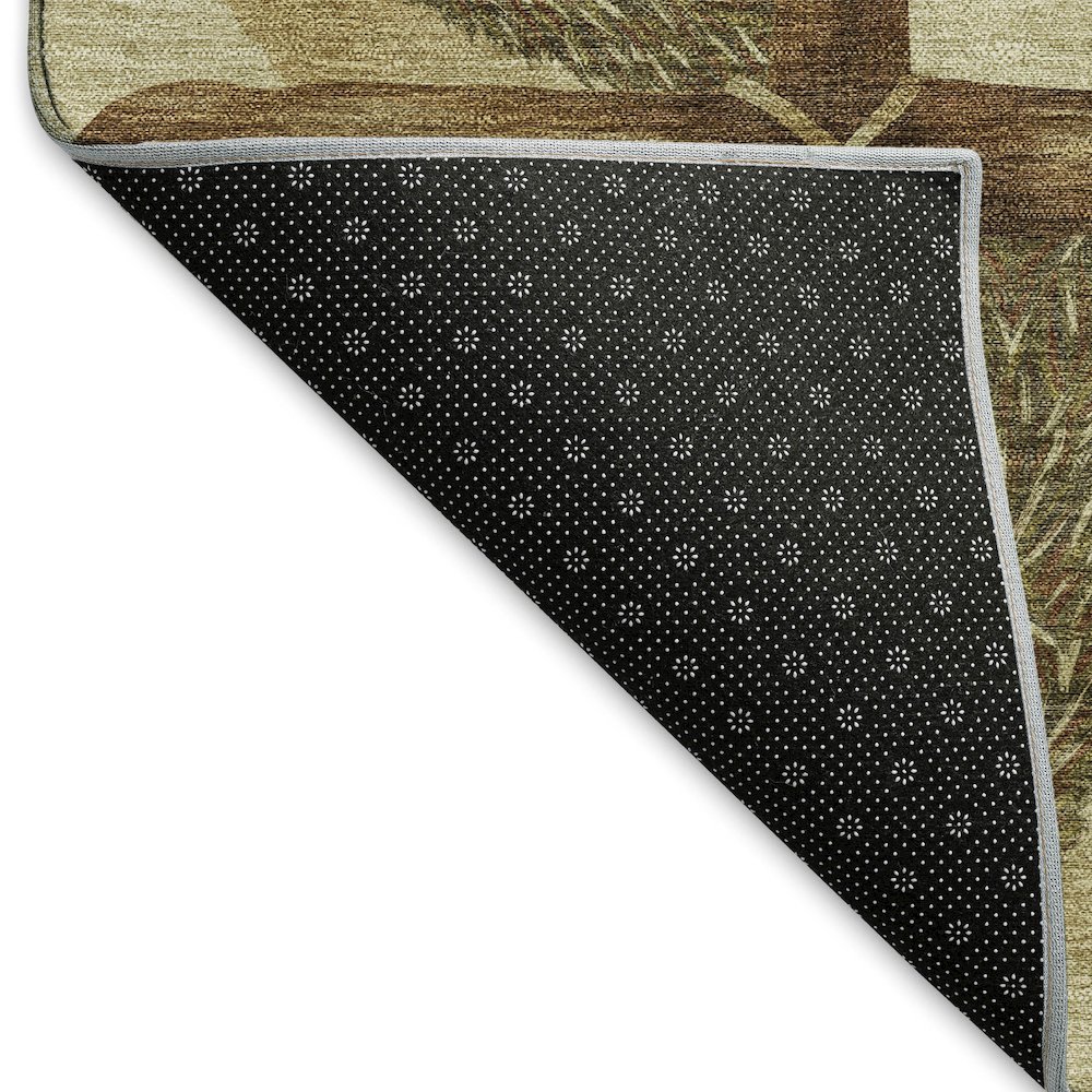 Premium Machine Washable Mayfield  Khaki 5' x 7'6" Rug. Picture 2