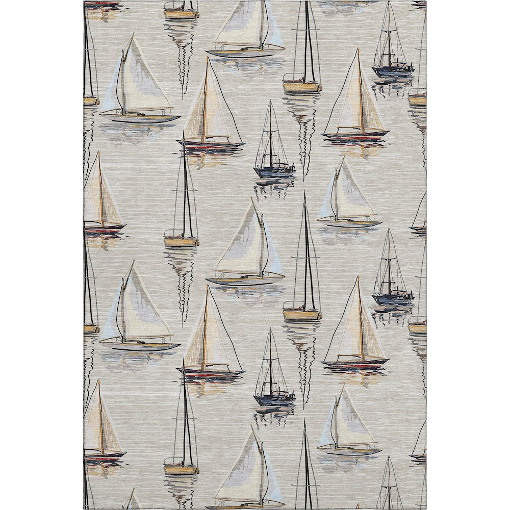 Premium Machine Washable Mayfield  Ivory 9' x 12' Rug. Picture 1