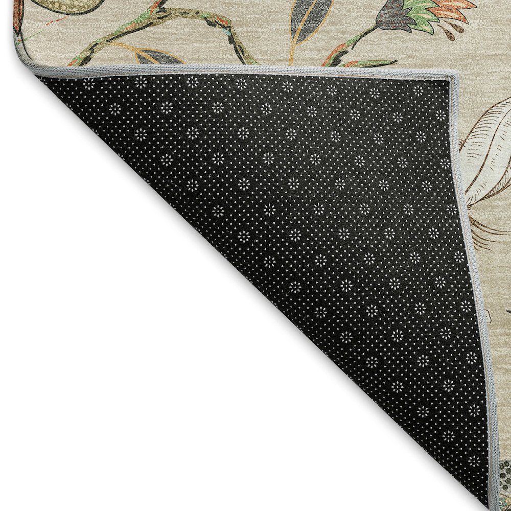 Premium Machine Washable Mayfield  Beige 5' x 7'6" Rug. Picture 2