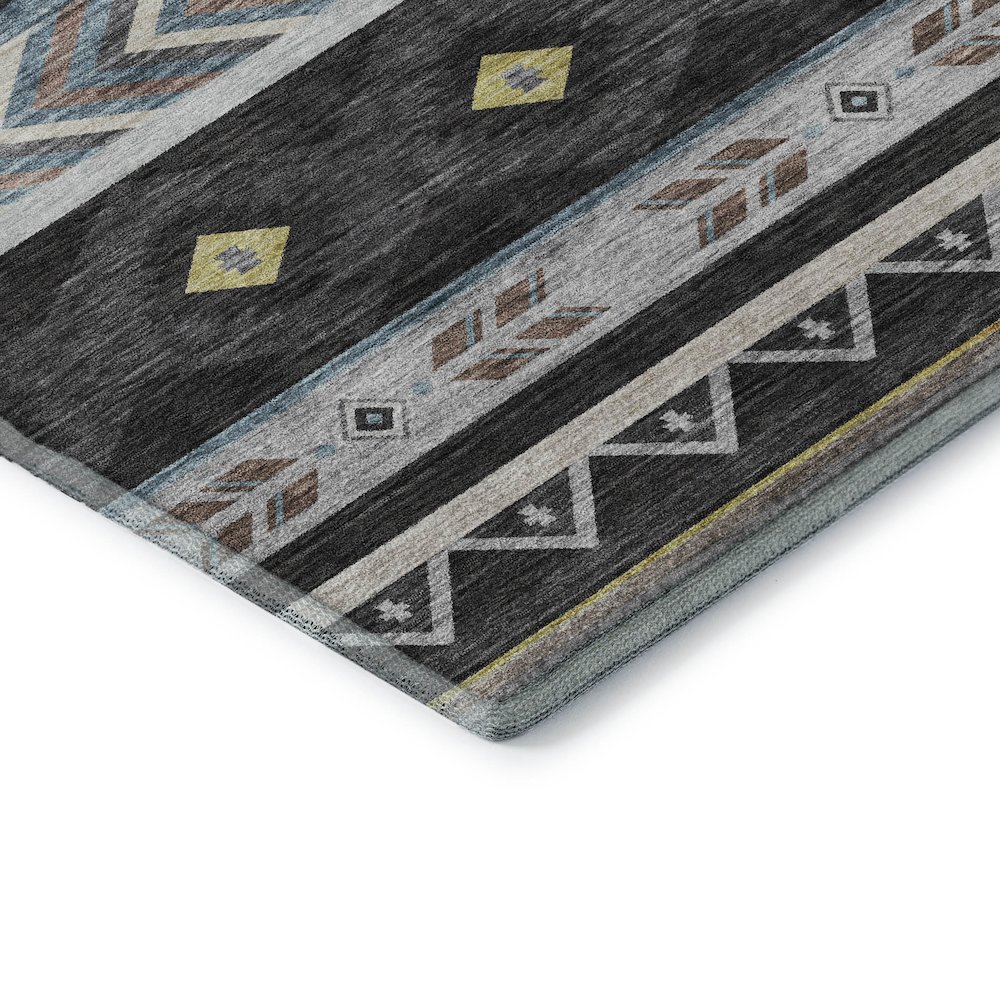 Premium Machine Washable Mayfield  Midnight 5' x 7'6" Rug. Picture 3