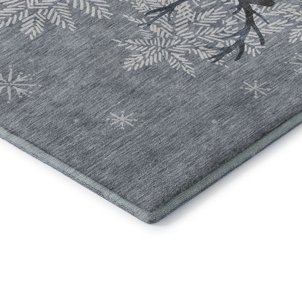 Premium Machine Washable Mayfield  Ash 5' x 7'6" Rug. Picture 3