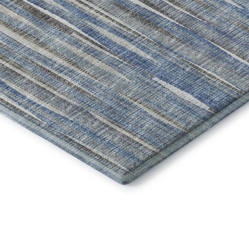 Premium Machine Washable Mayfield  Blue 5' x 7'6" Rug. Picture 3