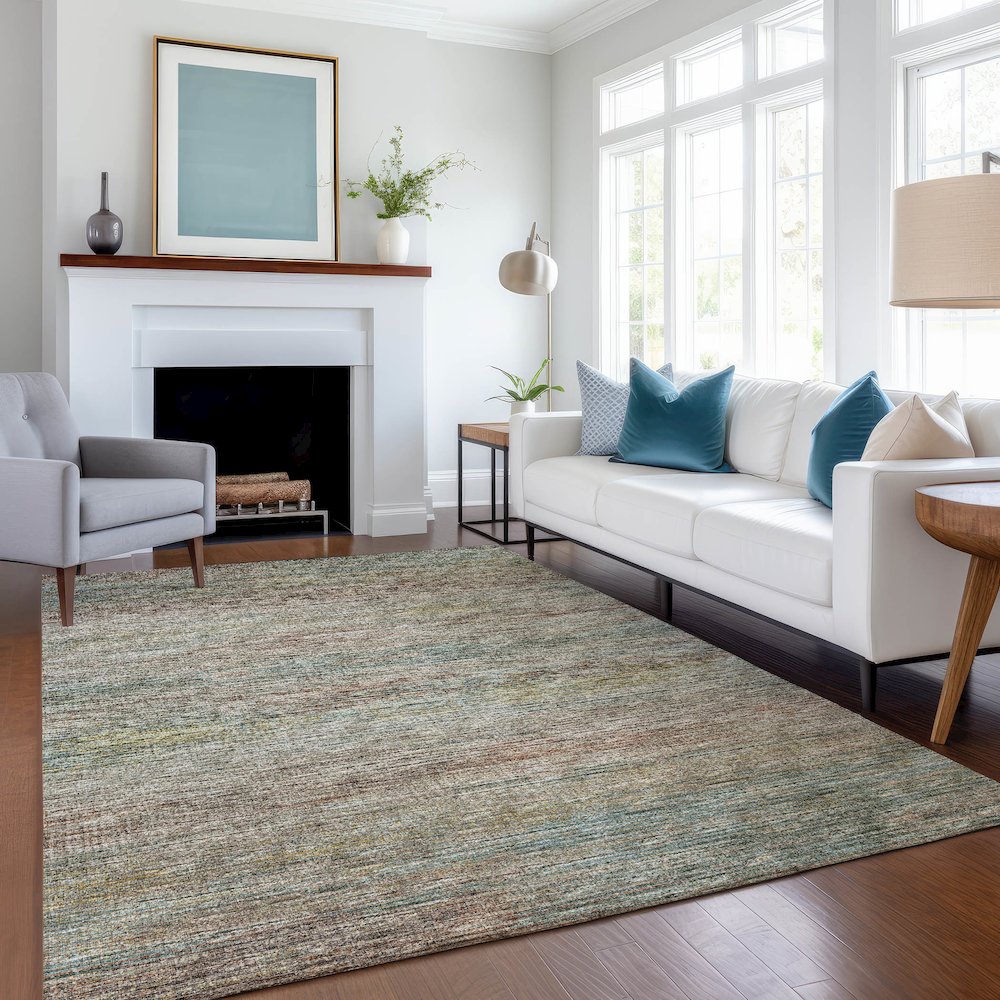 Premium Machine Washable Mayfield  Multi 9' x 12' Rug. Picture 5