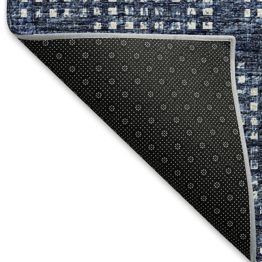 Premium Machine Washable Mayfield  Blue 5' x 7'6" Rug. Picture 2