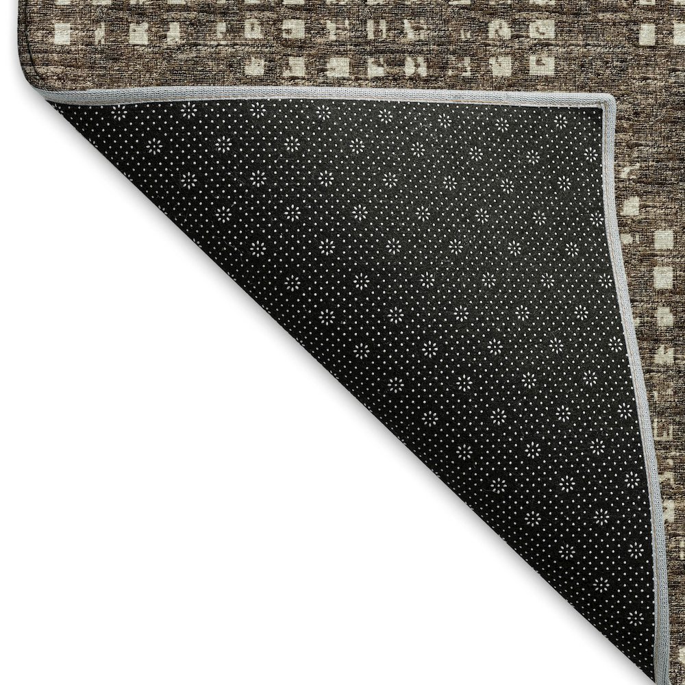 Premium Machine Washable Mayfield  Brown 5' x 7'6" Rug. Picture 2