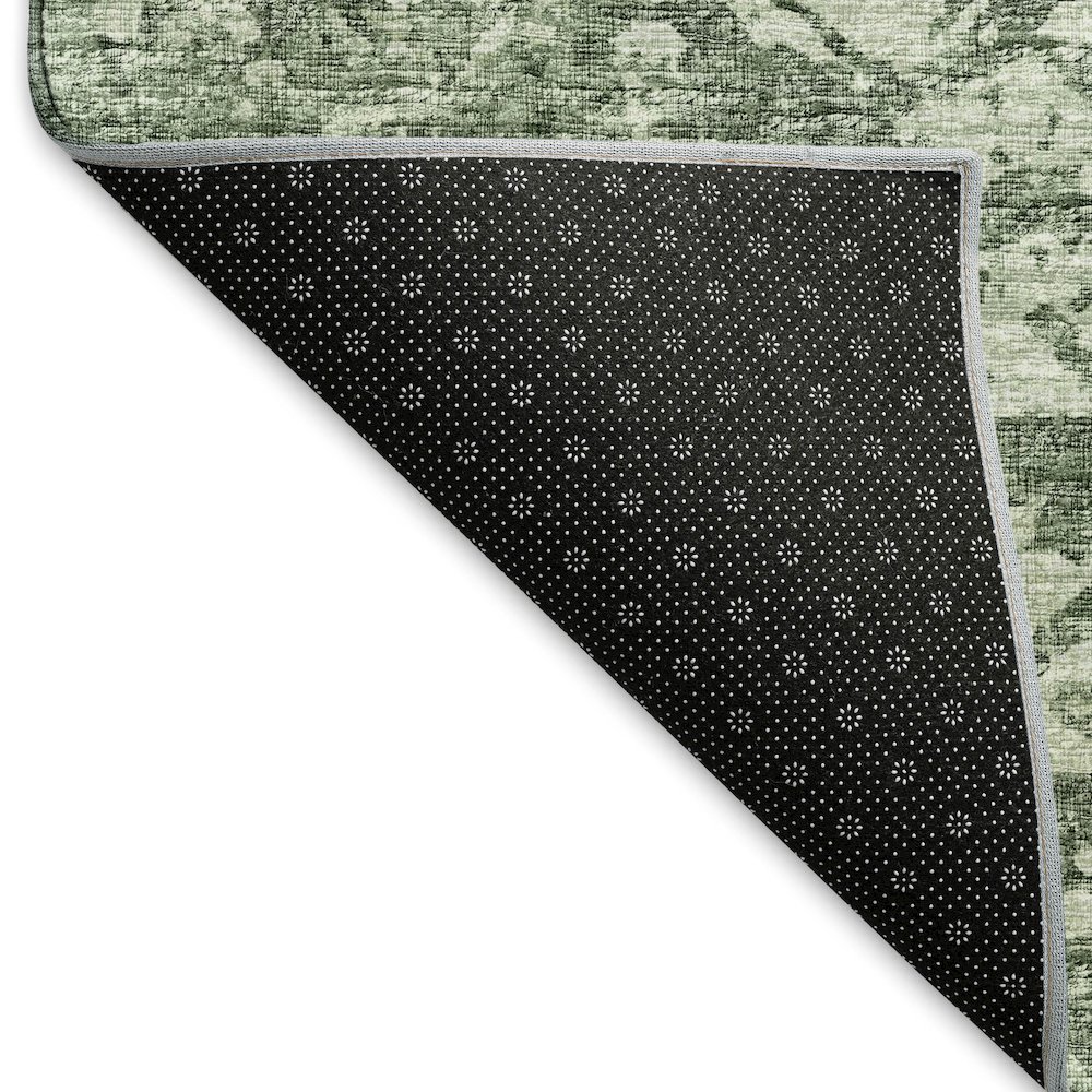 Premium Machine Washable Mayfield  Green 5' x 7'6" Rug. Picture 2